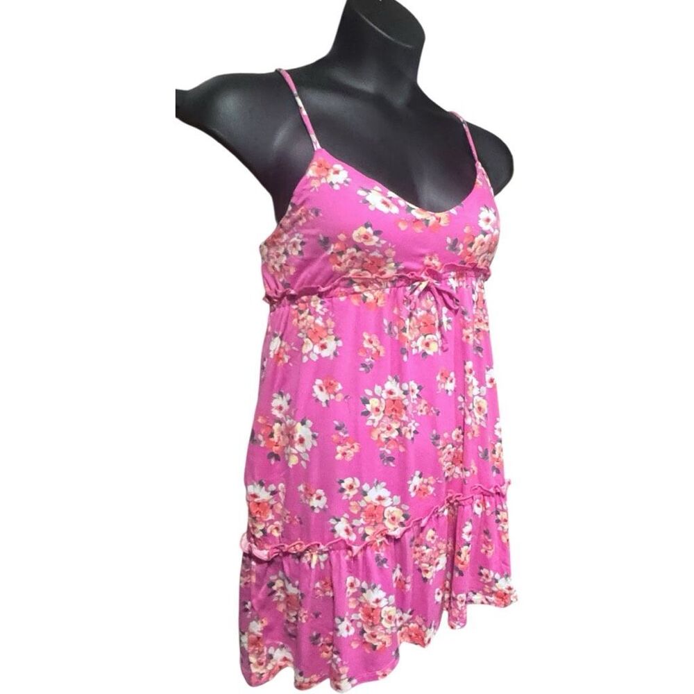 Pink Floral Ruffle Cami Dress w/ Pockets | Culture Code - Picture 8 of 13